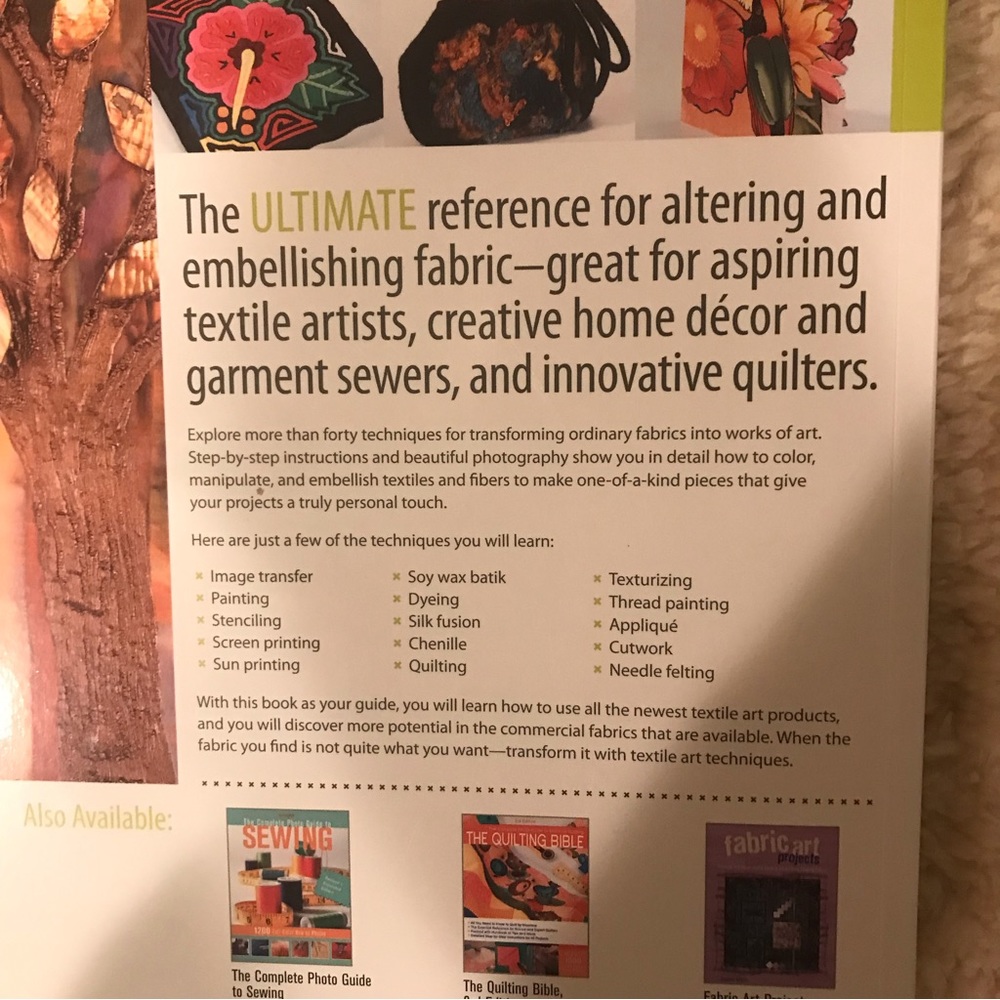 Art Book - Textile Art (Complete Photo Guide) - Picture 4 of 13